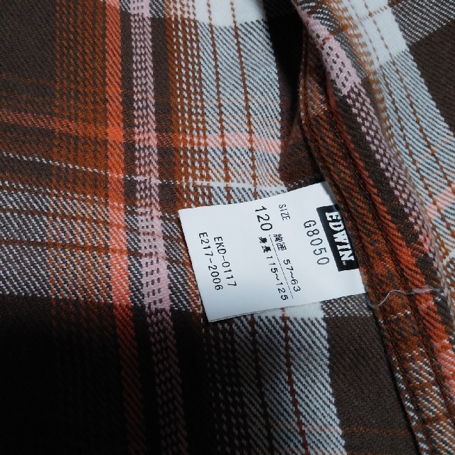 EDWIN(エドウィン)のEDWIN ネルシャツ120 キッズ/ベビー/マタニティのキッズ服男の子用(90cm~)(ブラウス)の商品写真