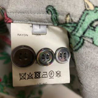 UNUSED - Sサイズ unused rose pattern long shirts 薔薇の通販 by