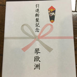 ノリタケ(Noritake)の琴欧洲の断髪式記念品　湯呑(相撲/武道)