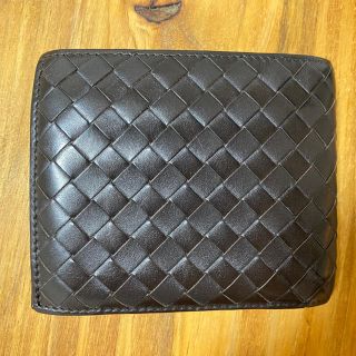 ボッテガヴェネタ(Bottega Veneta)の【正規品】BOTTEGA VENETA 二つ折り財布　ダークブラウン(折り財布)