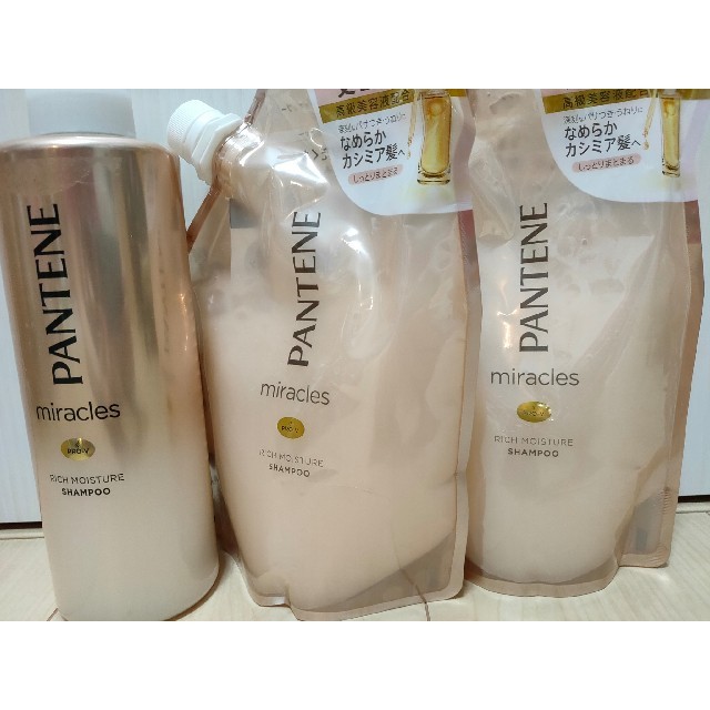 PANTENE(パンテーン)のパンテーン ミラクルズ リッチモイスチャー シャンプー 詰め替えセット コスメ/美容のヘアケア/スタイリング(シャンプー)の商品写真