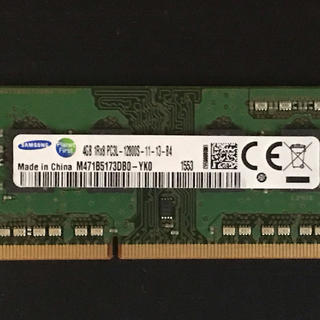 SAMSUNG低電圧対応ノートPC用メモリ  4GB×1枚(PCパーツ)