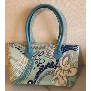 エミリオプッチ(EMILIO PUCCI)のエミリオプッチ　トートバッグ　水色系(トートバッグ)