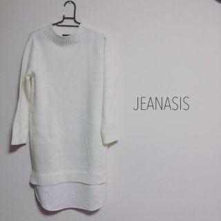 ジーナシス(JEANASIS)のjeanasis◇ロングニットワンピース(ひざ丈ワンピース)