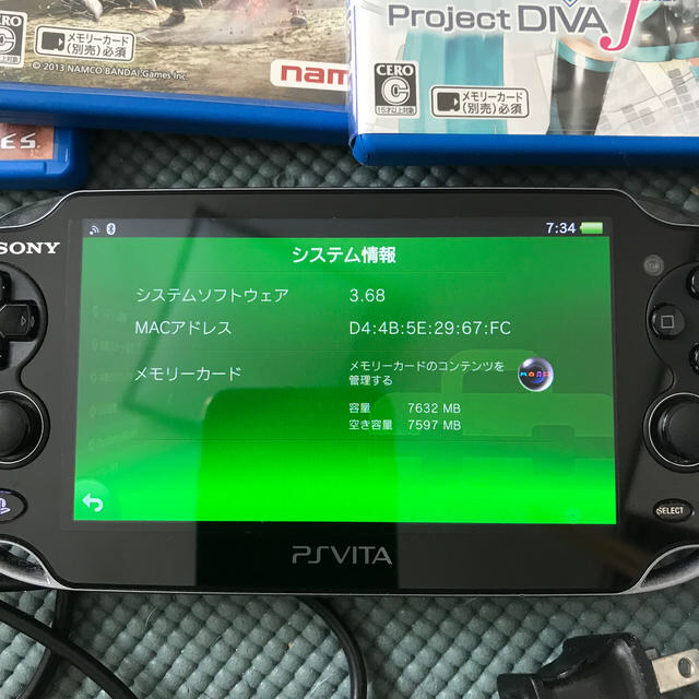 高品質正規品 PlayStation Vita - ps vita 型番1000 ソフトとメモリ8GB