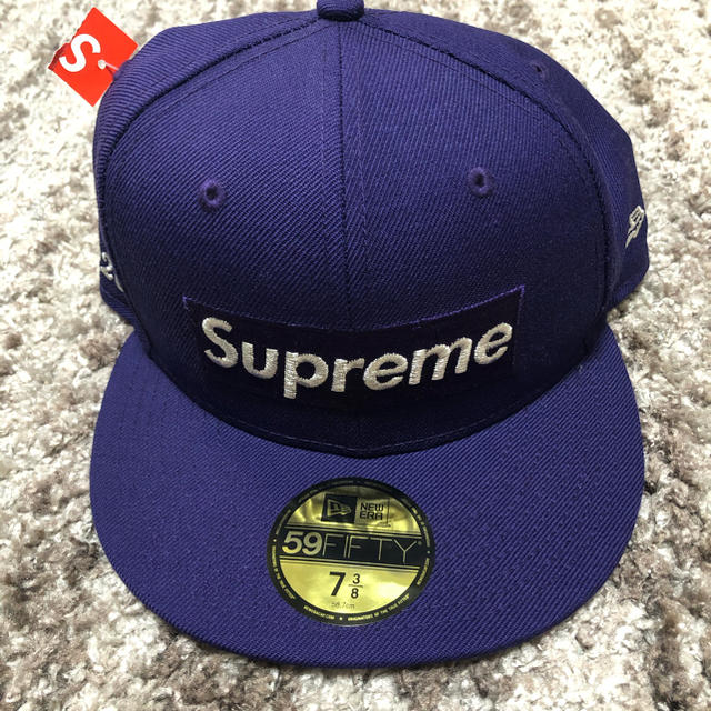 新品Supreme Newera キングオブニューヨークキャップ白x紫7-3/8+airdf ...