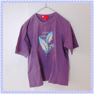 パープルTシャツ⭐︎イラスト入り(Tシャツ(半袖/袖なし))