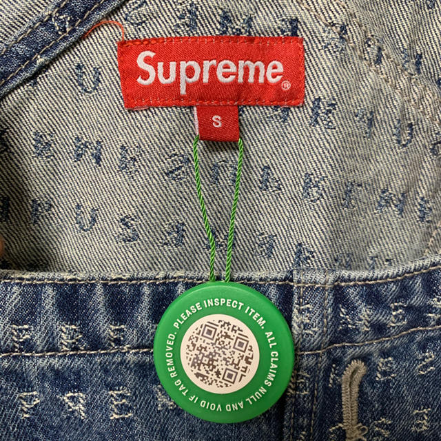 Supreme(シュプリーム)のsupreme jacquard logos denim overalls  メンズのパンツ(サロペット/オーバーオール)の商品写真