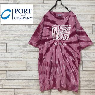 USA古着　PORT and campany  Tシャツ　タイダイ染(Tシャツ/カットソー(半袖/袖なし))