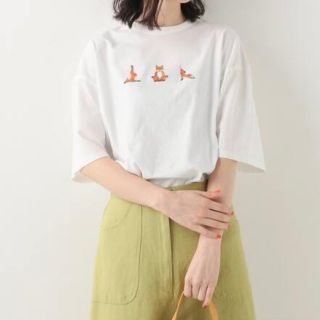 メゾンキツネ(MAISON KITSUNE')の【XSサイズ・新品・未使用】MAISON KITSUNE ヨガ Tシャツ (Tシャツ(半袖/袖なし))