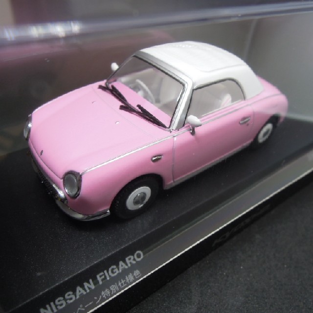 ピンク フィガロ 京商 1/43 ニッサン ミニカー キャンペーン特別仕様色