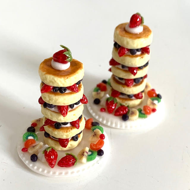 タワーパンケーキ ミニチュア １個 ハンドメイドの通販 By Miho S Shop ラクマ