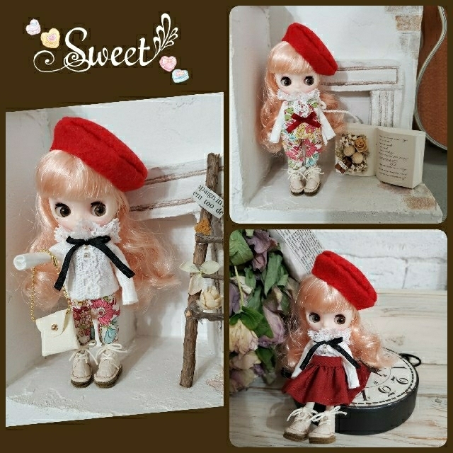 SOLD OUT✩プチブライス♡アウトフィット♡いろいろコーデセットC♡ ハンドメイド ぬいぐるみ/人形 人形 オンラインストア通販売  OMNITROCOM