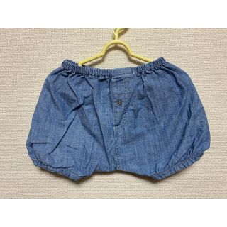 プチバトー(PETIT BATEAU)の【utamama専用】プチバトー  デニム カボチャパンツ 12M74cm(パンツ)