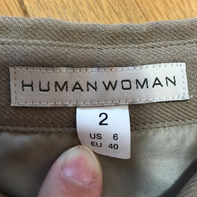 HUMAN WOMAN(ヒューマンウーマン)の長袖シャツワンピース レディースのワンピース(ロングワンピース/マキシワンピース)の商品写真