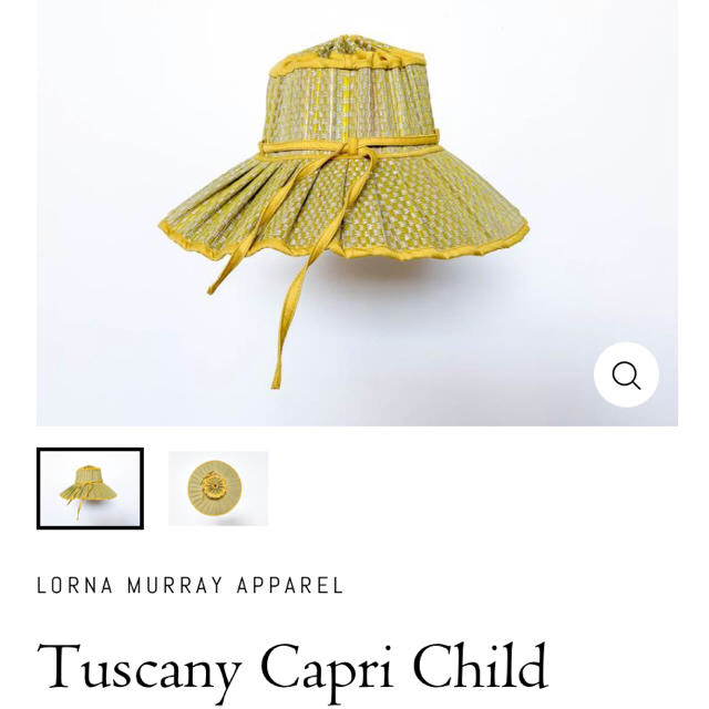 Ron Herman(ロンハーマン)のlorna murray capri hat child S キッズ/ベビー/マタニティのこども用ファッション小物(帽子)の商品写真