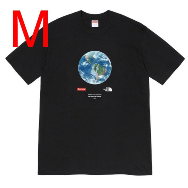 Supreme(シュプリーム)の【M】シュプリーム ノースフェイス One World Tee Black 黒 メンズのトップス(Tシャツ/カットソー(半袖/袖なし))の商品写真