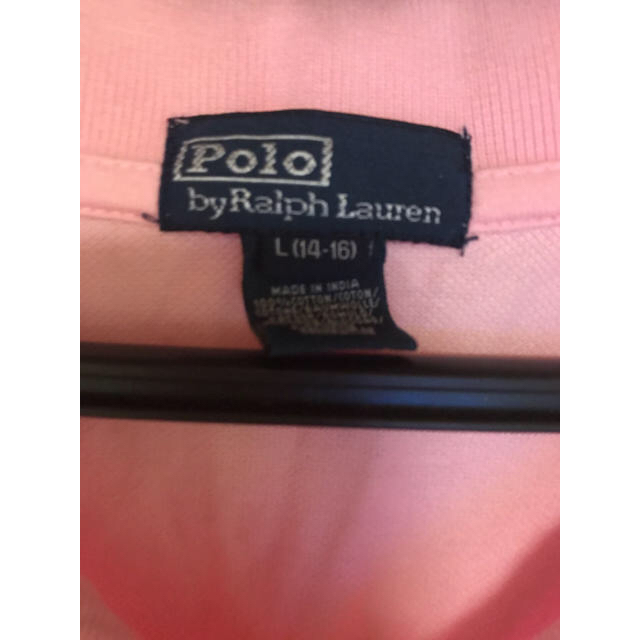 POLO RALPH LAUREN(ポロラルフローレン)の美品　Ralph Lauren ポロシャツ　ピンク　Lサイズ メンズのトップス(ポロシャツ)の商品写真