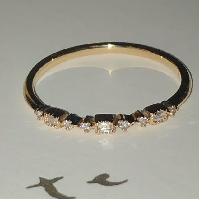 agete(アガット)のagate K10 11号ダイヤモンドリング レディースのアクセサリー(リング(指輪))の商品写真