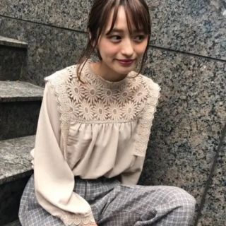 フラワー(flower)のflower special lace blouse(シャツ/ブラウス(長袖/七分))