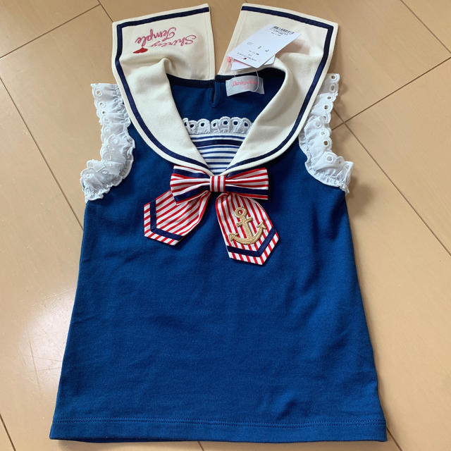 Shirley Temple(シャーリーテンプル)のセーラートップス　110 キッズ/ベビー/マタニティのキッズ服女の子用(90cm~)(Tシャツ/カットソー)の商品写真