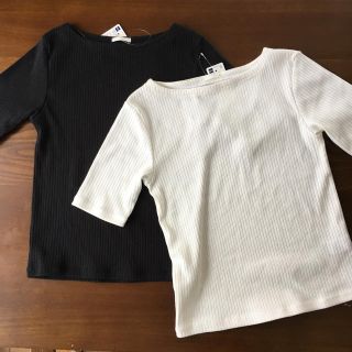 ジーユー(GU)のリブTシャツ(Tシャツ(半袖/袖なし))