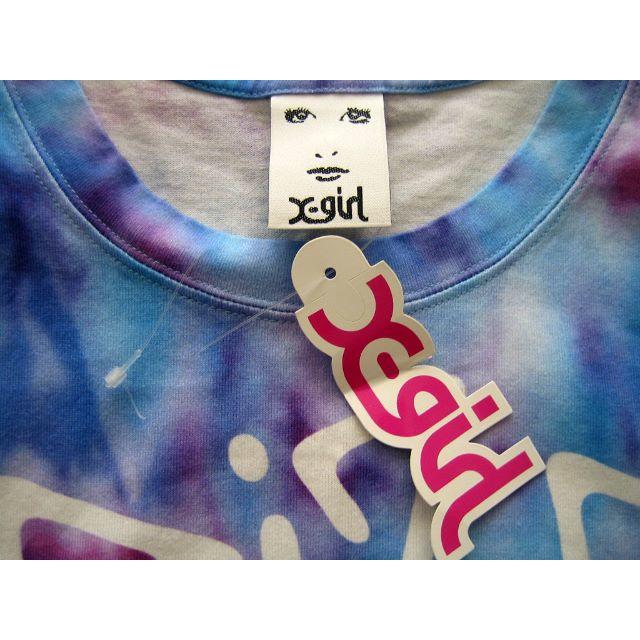 X-girl(エックスガール)のX-girl エックスガール ロゴマーブル模様半袖Tシャツ サイズ1 レディースのトップス(Tシャツ(半袖/袖なし))の商品写真