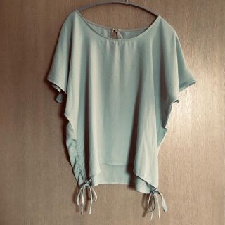 ナノユニバース(nano・universe)の美品ナノユニバース　ミント色ブラウス(シャツ/ブラウス(半袖/袖なし))