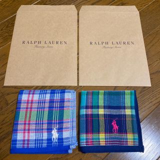 ラルフローレン(Ralph Lauren)の【新品　未使用】ラルフローレン タオルハンカチ 2枚(ハンカチ)