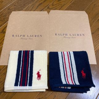 ラルフローレン(Ralph Lauren)の【新品　未使用】ラルフローレン タオルハンカチ 2枚(ハンカチ)