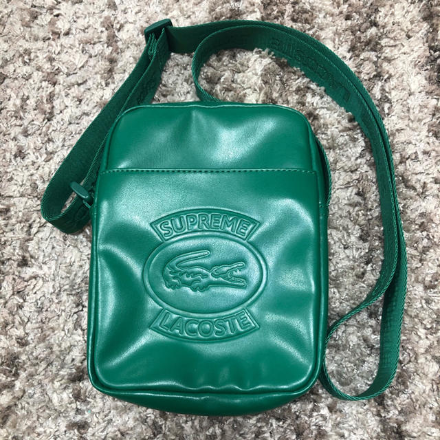 緑 SUPREME LACOSTE Shoulder Bag ラコステ 極美品