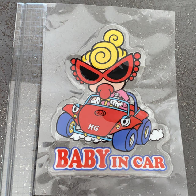 HYSTERIC MINI(ヒステリックミニ)のヒスミニ babyincar シール インテリア/住まい/日用品の文房具(シール)の商品写真