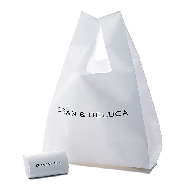 DEAN & DELUCA(ディーンアンドデルーカ)の【ホワイト】 DEAN&DELUCA ミニマムエコバッグ ゆうパケット発送③ レディースのバッグ(エコバッグ)の商品写真