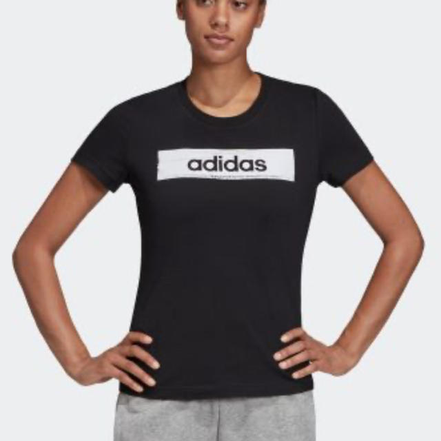 adidas(アディダス)の新品adidas ボックスグラフィックTシャツ 〜Sサイズ〜レディース レディースのトップス(Tシャツ(半袖/袖なし))の商品写真