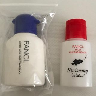 ファンケル(FANCL)のファンケル★マイルドクレンジングオイル＆洗顔パウダー★ミニボトル★FANCL(クレンジング/メイク落とし)