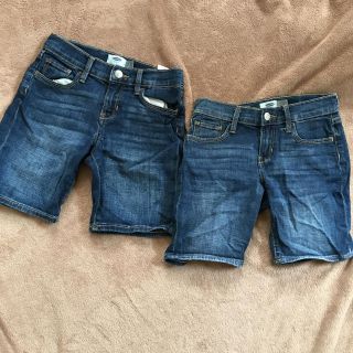 オールドネイビー(Old Navy)の55文太郎様  双子コーデセット キッズ サイズ8 デニム ハーフパンツ (パンツ/スパッツ)