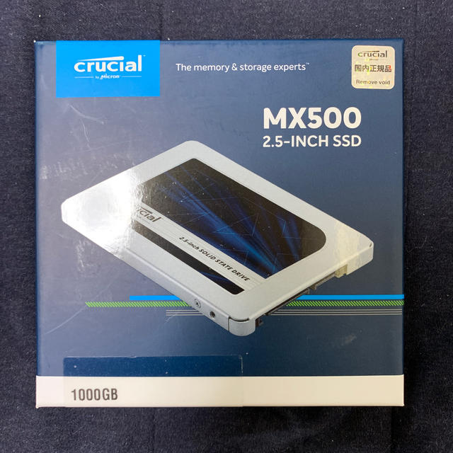 スマホ/家電/カメラCrucial SSD 1000GB MX500 内蔵2.5インチ 7mm