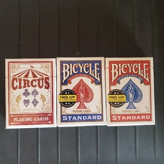 トランプ　BICYCLE　赤デック1個、青デック1個、CIRCUS1個まとめ売り(トランプ/UNO)