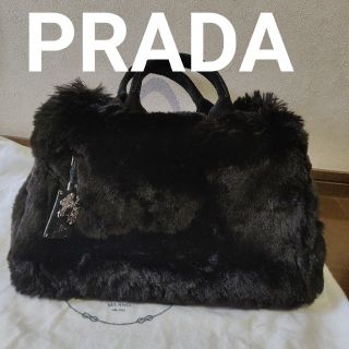 プラダ(PRADA)のPRADA　ファーバッグ　カナパ(ハンドバッグ)