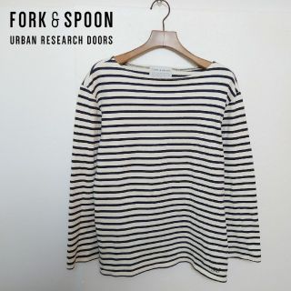 アーバンリサーチ(URBAN RESEARCH)のFORK&SPOON ポートネック ボーダーカットソー(Tシャツ/カットソー(七分/長袖))