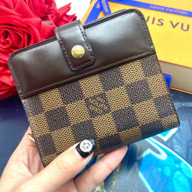 LOUIS VUITTON - 専用✨ルイヴィトン ダミエ コンパクトジップ 二