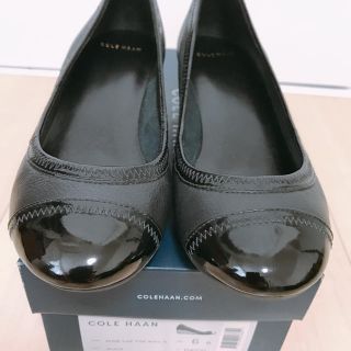 コールハーン(Cole Haan)のコールハーン　ウェッジソールパンプス　美品(ローファー/革靴)