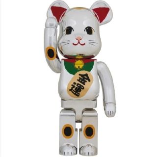 メディコムトイ(MEDICOM TOY)のBE@RBRICK 招き猫 銀メッキ 弐 1000％(その他)