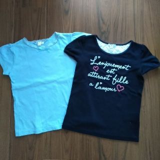 アーヴェヴェ(a.v.v)の★値下げ★　a.v.v.　半袖トップス　2枚組　女の子　120(Tシャツ/カットソー)