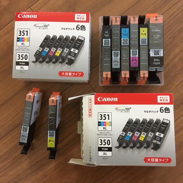 Canon BCI-351XL+350XL 6色マルチパック大容量タイプ　純正品