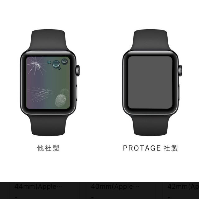 apple watch 5 40mm ガラスフィルム スマホ/家電/カメラのスマホアクセサリー(保護フィルム)の商品写真