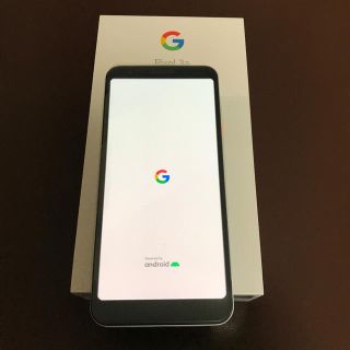 アンドロイド(ANDROID)のGoogle pixel3a Clearly White ほぼ新品　▲(スマートフォン本体)