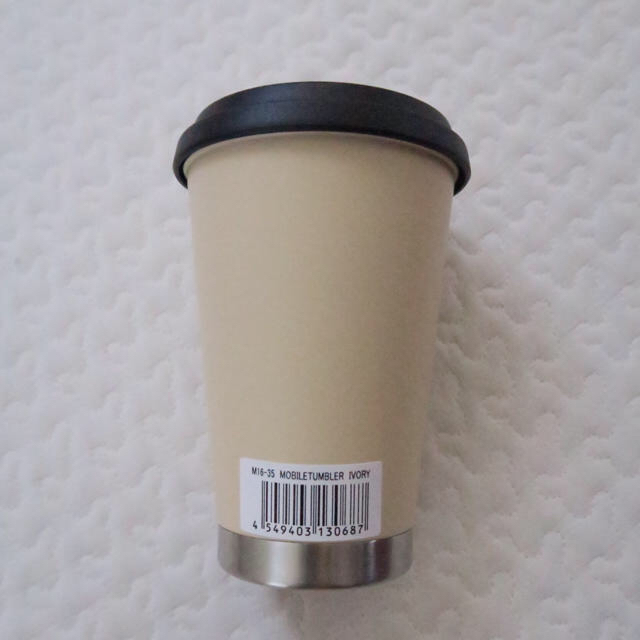 thermo mug(サーモマグ)の新品未使用☆ thermo mug モバイルタンブラー ivory インテリア/住まい/日用品のキッチン/食器(タンブラー)の商品写真