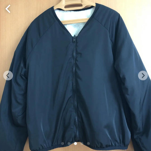 SPINNS(スピンズ)のリバーシブルボアブルゾン M レディースのジャケット/アウター(ブルゾン)の商品写真