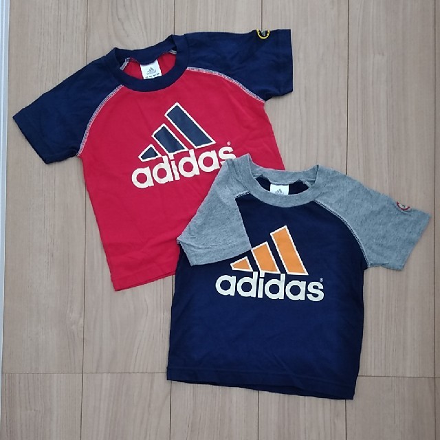 adidas(アディダス)のアディダスTシャツセット　サイズ100 キッズ/ベビー/マタニティのキッズ服女の子用(90cm~)(Tシャツ/カットソー)の商品写真